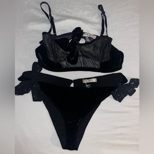 🍋FL&Ls🍋Lucky Dice Bow Bra&Panty Set-Large